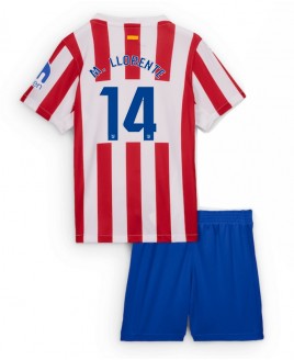 Günstige Atletico Madrid Marcos Llorente #14 Heimtrikotsatz Kinder 2025-26 Kurzarm (+ Kurze Hosen)